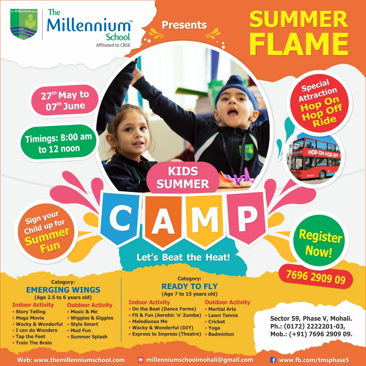 SUMMER CAMP The Millennium School, Mohali
